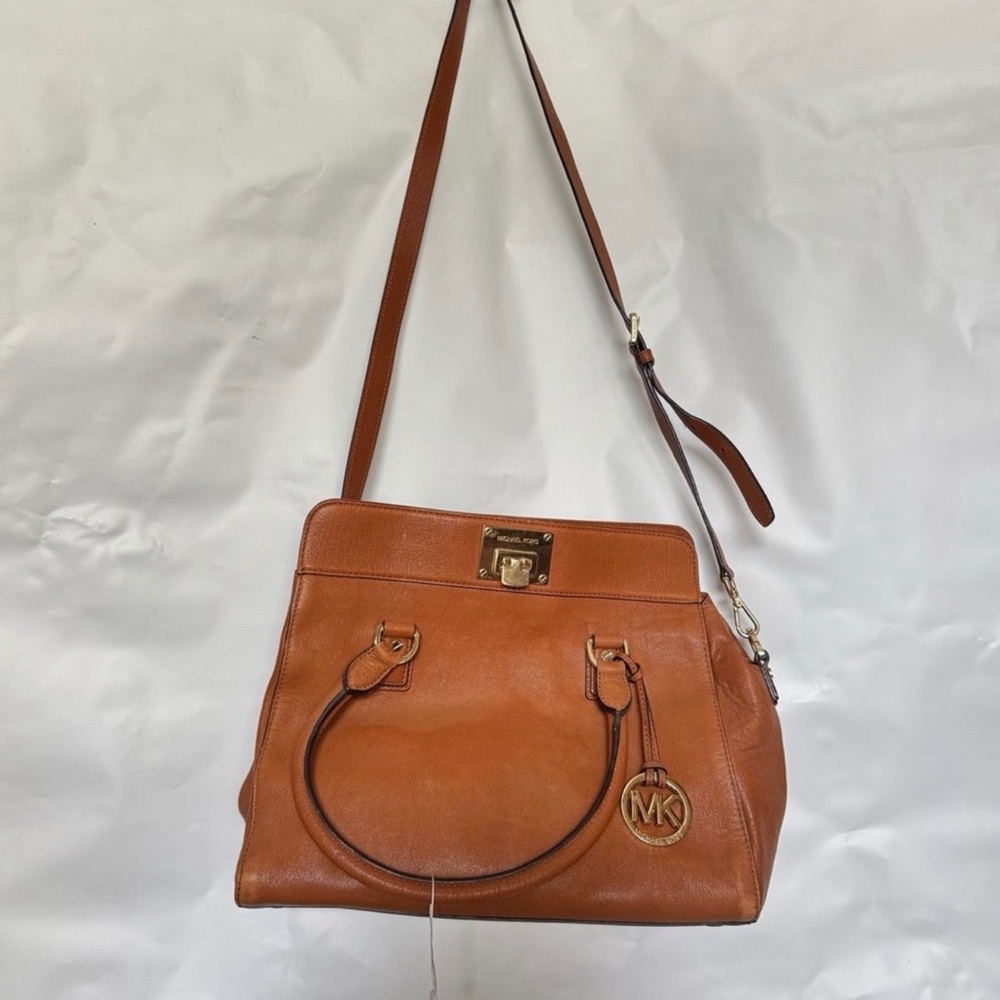 Michael Kors Cognac Leather Satchel